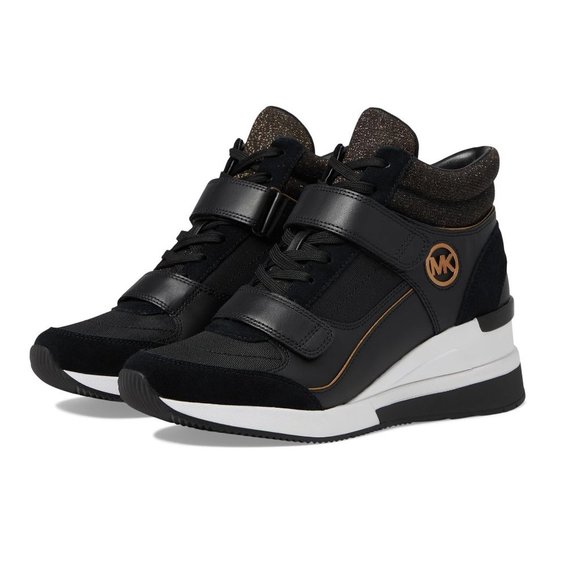 🎁 MICHAEL Michael Kors Women's Gentry High Top Sneakers - Picture 1 of 10